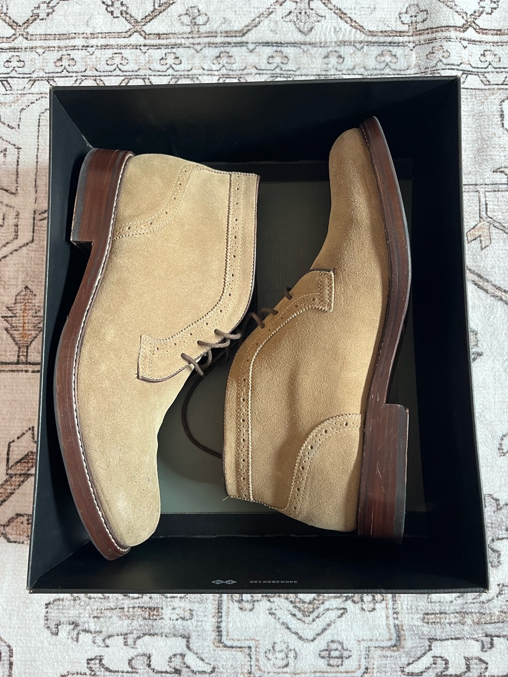 Johnston & Murphy Pearson Taupe Suede Chukka Boots for Men